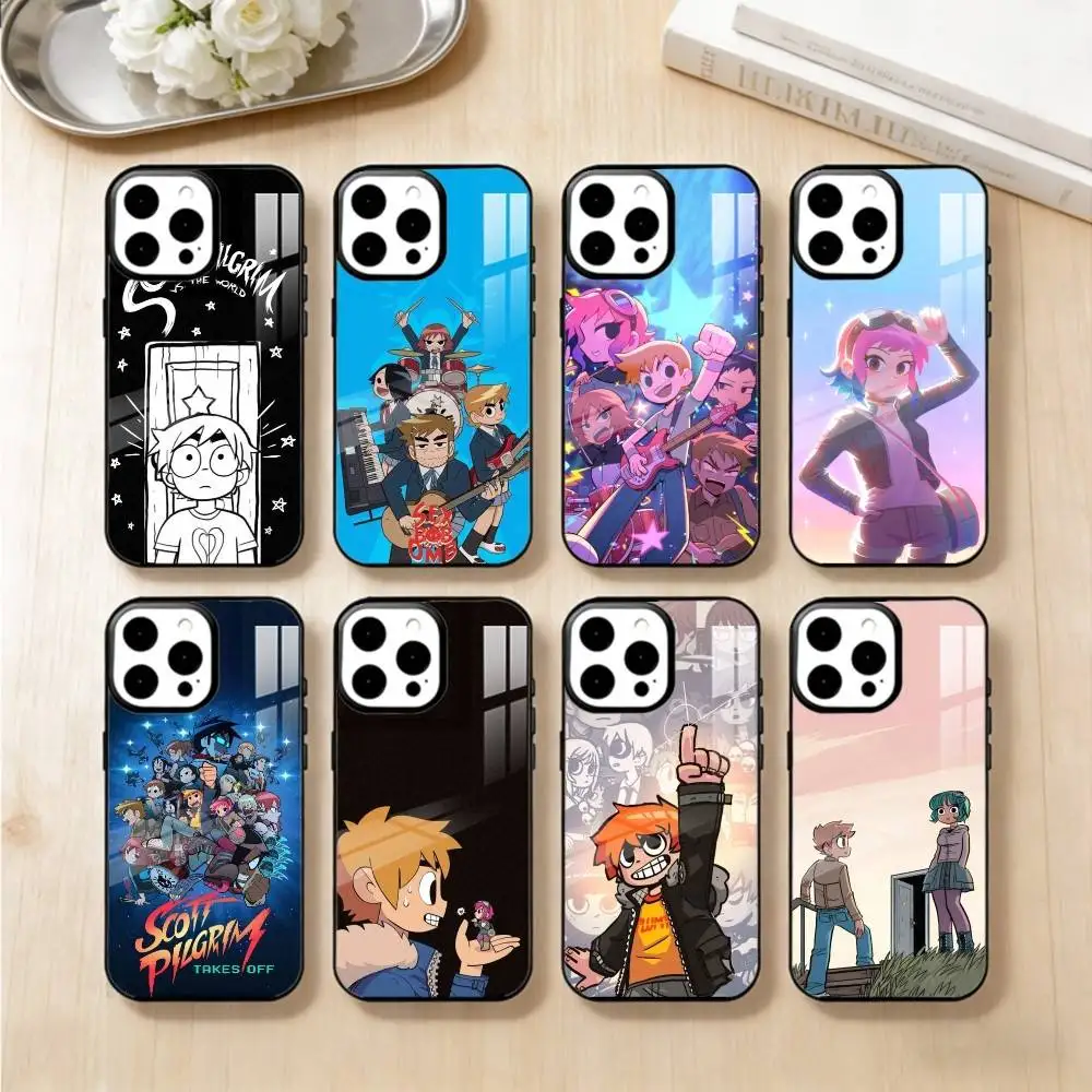 

Чехол для телефона с рисунком Скотта Пилгрима для iPhone 17,16,15,14,13,Pro,Max,Plus, магнитный, для беспроводной зарядки Magsafe