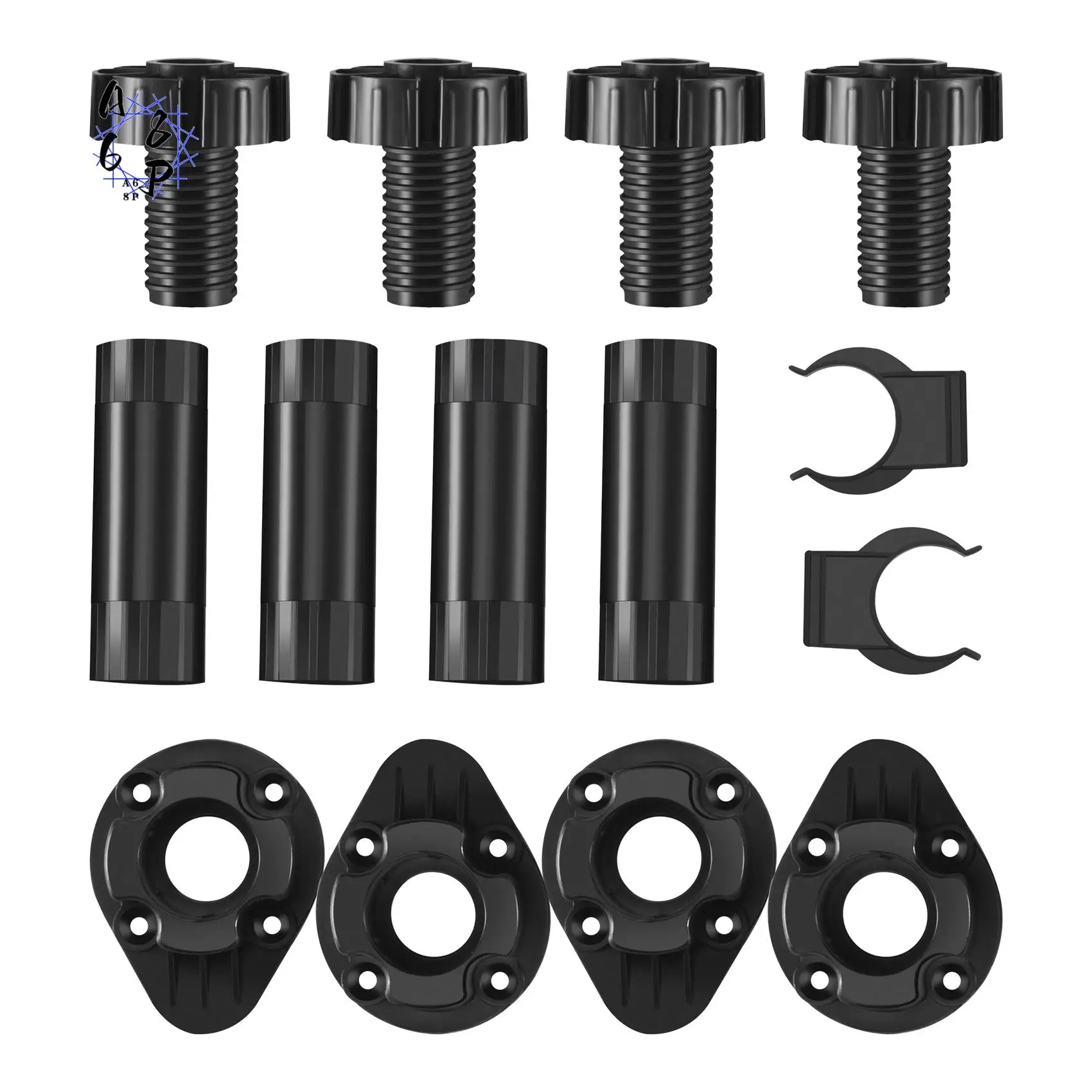 

A68P-20 шт. мебельные ножки, регулируемые ножки для шкафа, ножки для шкафа с зажимами для доски для кухни, ванной комнаты, шкафа