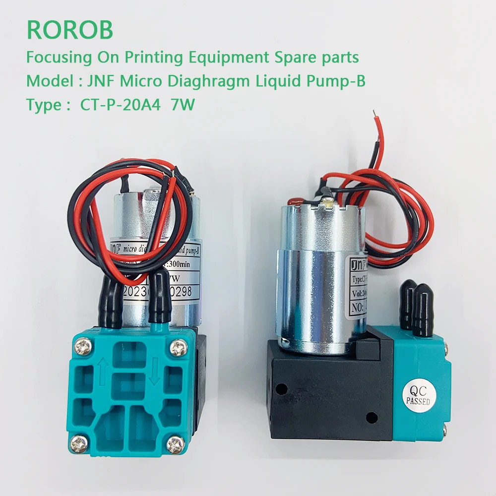 JNF-Bomba de Tinta Líquida Micro Diaghram, Adequado para Flora, Allwin, Witcolor, Sky Color, Impressora Solvente, Outro Equipamento Jacto de Tinta, 24V DC, 7W