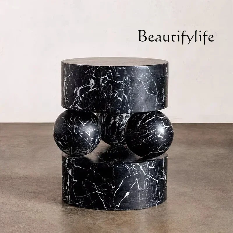 

u SS Natural Marble Edge Few Designer Villa Living Room Home Light Luxury Marble Edge Few