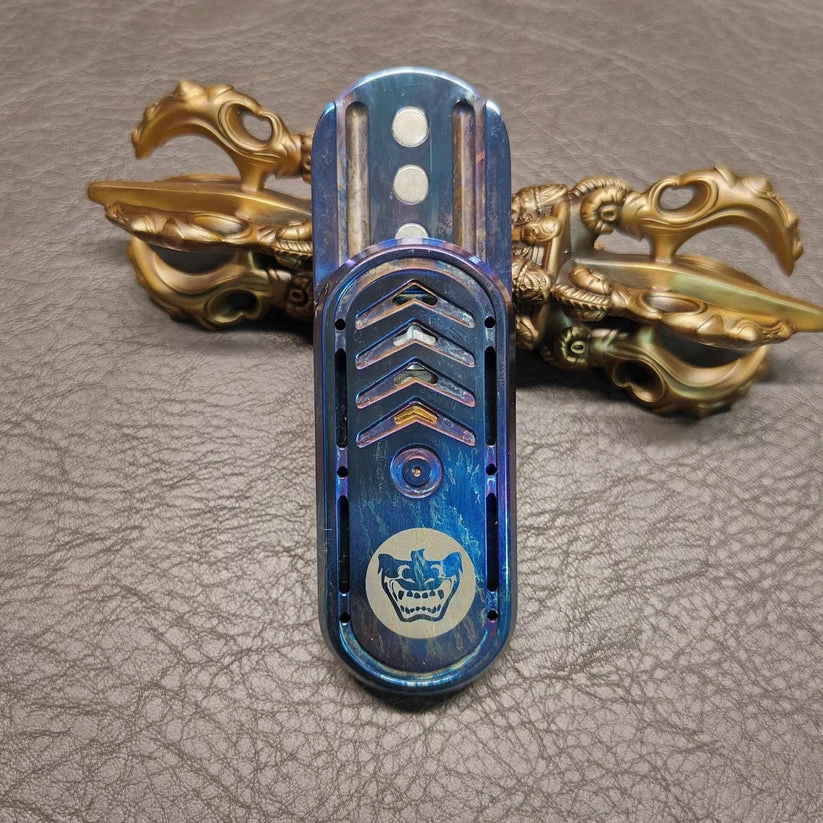 Fidgetspeelgoed Fidgetspinner Fidgetspeelgoed Stemvork Lineaire schuif Titaniumlegering Stormgeluid Anti-stress ADHD Zintuiglijk speelgoed