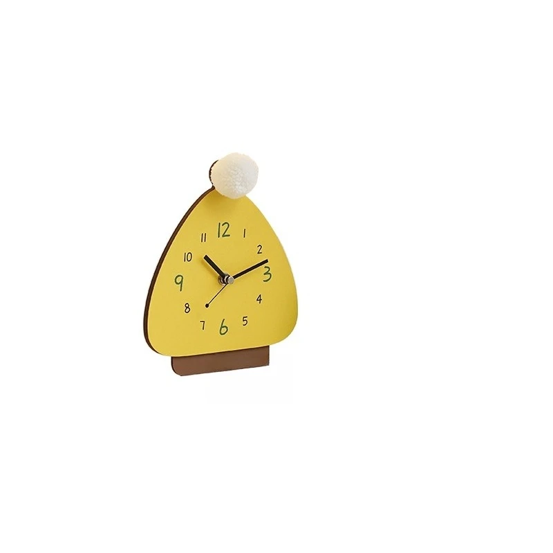 

Entrance Storage Clock Ornament Home Living Room Clock Tray Decoration Gifts