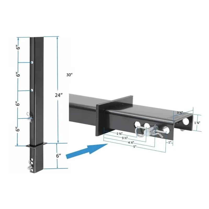 

55Heavy 30" C-Channel Pipe Stakes for Flatbed Trailer