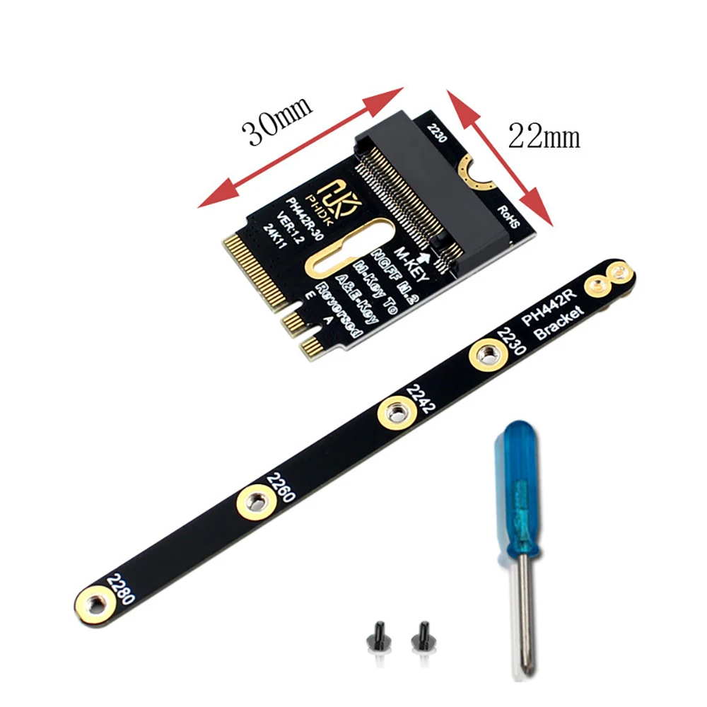 M.2 WiFiアダプター M.2 NGFF A+E - M-key NVMe SSD拡張カード PCIe 4.0 - M.2 NGFFコンバーター (Wifi/WWAN/LTEモジュール用)