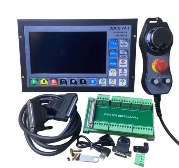 Digital Dream DDCS V4.1 4 axis CNC Control System Offline Motor Controller Engraving Machine CNC Router Plasma Cutter 500Khz