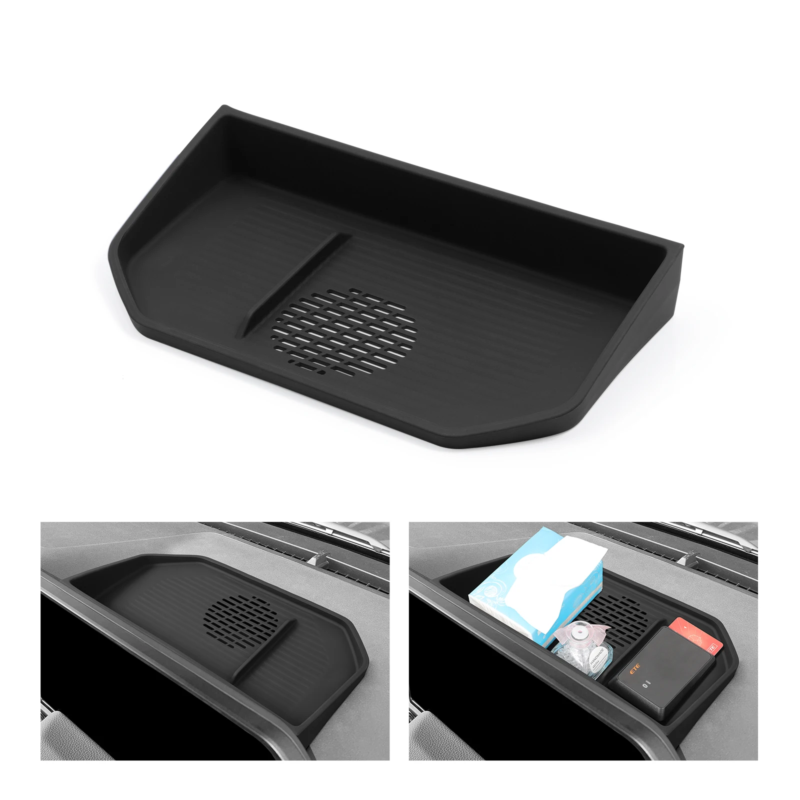 ZUNDUO for Toyota Land Cruiser Prado 2024 250 J250 LC250 Car Dashboard Tray Center Console Hidden Storage Box Behind Screen