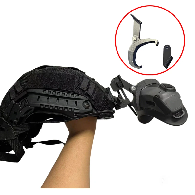 1PCS For DJI FPV Goggles 2 Glasses Tactical Bracket Helmet Mount Assembled Connection Holder Compatible w L2G24/L2G69 Dump Truck