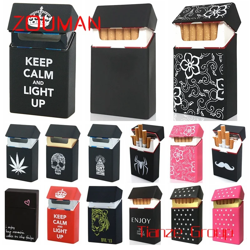 Caja de cartón para fumar cigarrillos, embalaje de tamaño personalizado con logotipo de Color impreso, tapa abatible superior, cajas de papel para cigarrillos en blanco