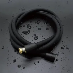 1.5/2M Black Latex Shower Head Hose Flexible Tube Pipe High Pressure Silicone Powerful Tap Faucet Toilet Bathroom Accessories
