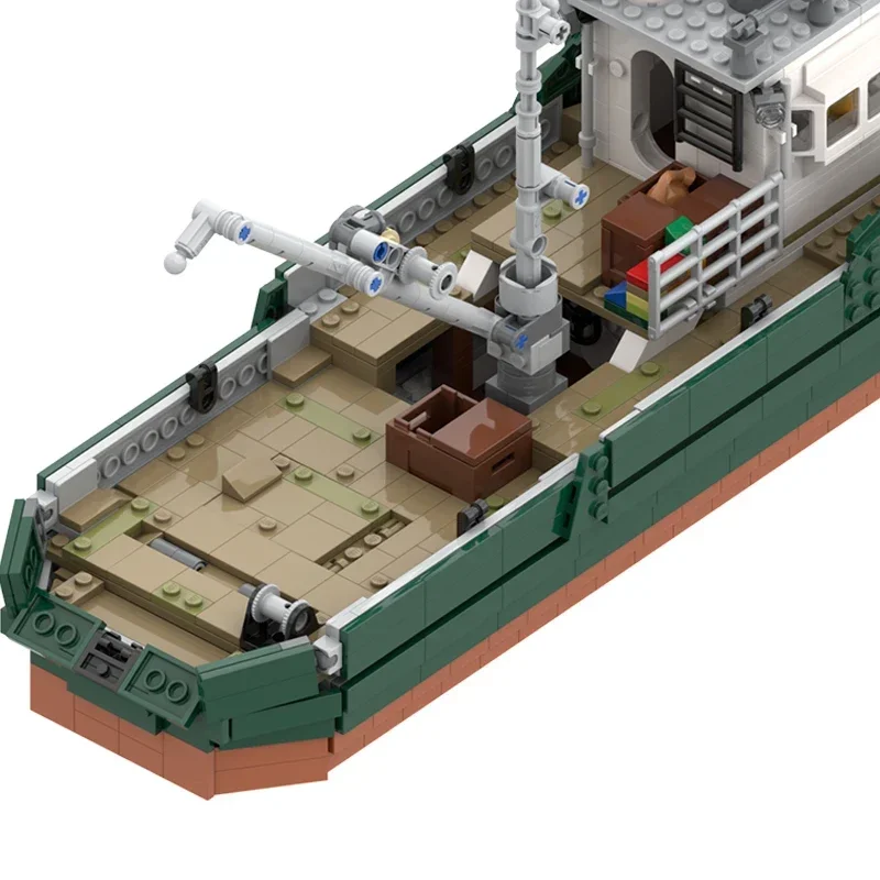 Moc Building Bricks Military Ship Model Minitype Fishing Boat Technology Modular Blocks Gifts Christmas Toys DIY Sets Assembly