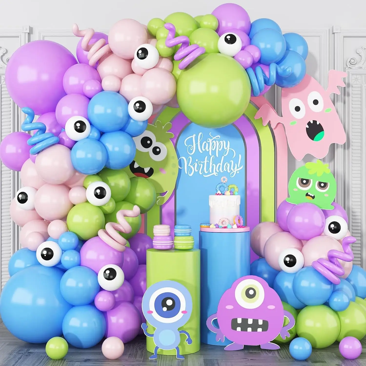 Mythisches Monster-Ballonbogen-Set für Fantasy-Geburtstage/Babypartys – Premium-Kreatur-Partydeko