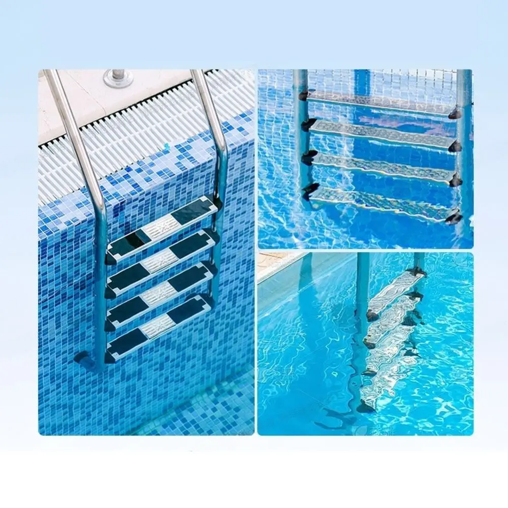 slip pool ladder step 304 stainless steel for inflatable pools black finish 49.3 x 8.5 x 2.2 cm single or double
