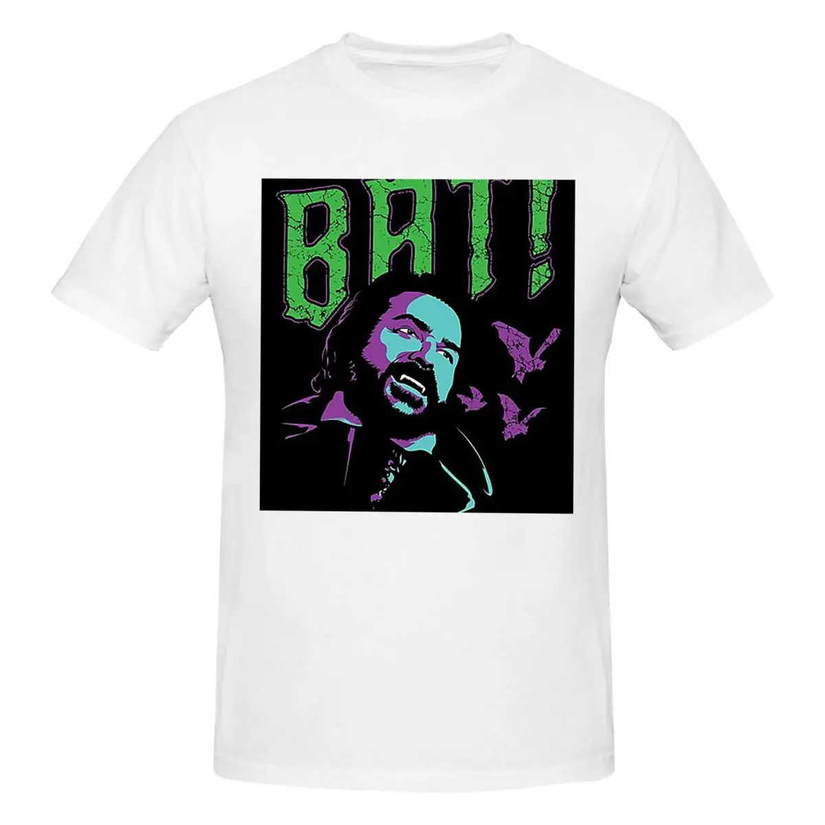 

Bat Men T-Shirt Classic Oversized T Shirts Men's O-Neck Cotton Tees Short Summer Male