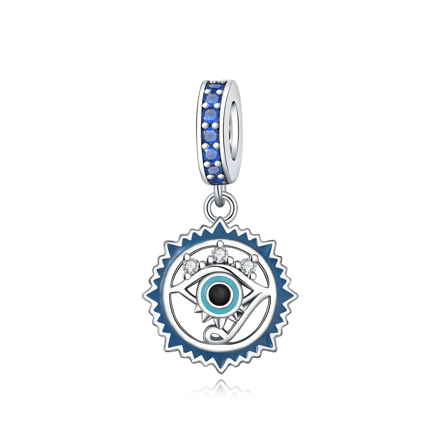 

Beads 925 Sterling Silver Charms Original Blue Evil Eye Pendant Beads Fit Bracelet Jewelry Diy Women Fine Gift Accessory