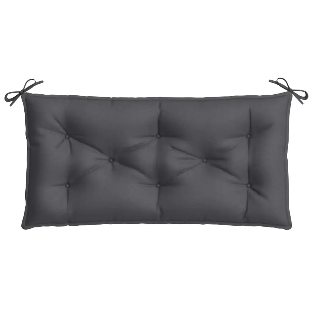 Garden Bench Cushions 2 pcs Melange Anthracite 39.4x19.7x2.8 Fabric