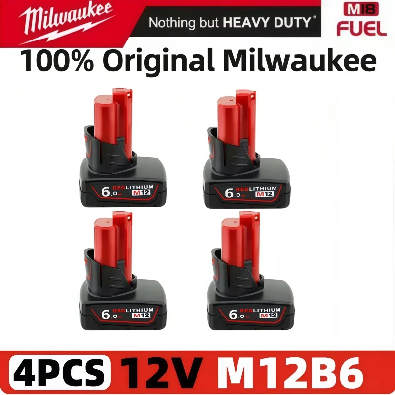 

Аккумулятор литиевый Milwaukee M12 12В 3Ач повышенной емкости для беспроводных инструментов серии M12, долговечный и улучшенный для повышения безопасности