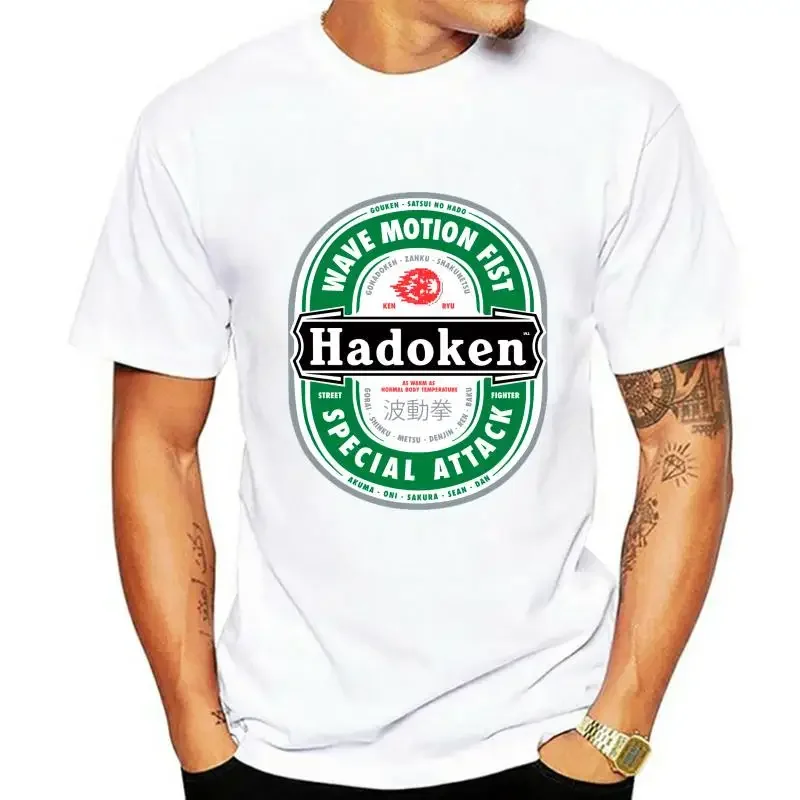 t shirt for man beach top tees Men t-shirt Hadoken Beer Style for Fighter of Street tshirt Women tee shirt