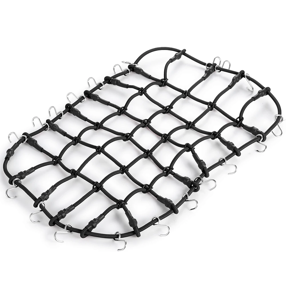 AXSPEED Dachträger, elastisches Gepäcknetz für 1/10 1/18 1/24 RC Crawler Car AXIAL SCX10 TRX4 Bronco TRX6 Tamiya D90 TRX4M SCX24 Teil