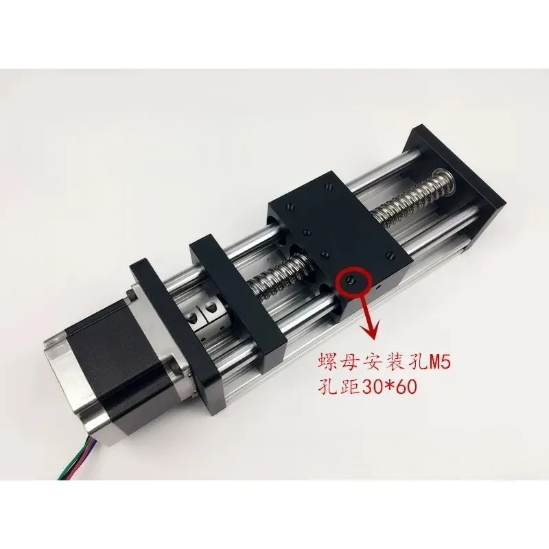 Precision Dual Axis Electric Linear Guide Rail Ball Screw Stepper Motor Slide for CNC 3D Printer Automation DIY