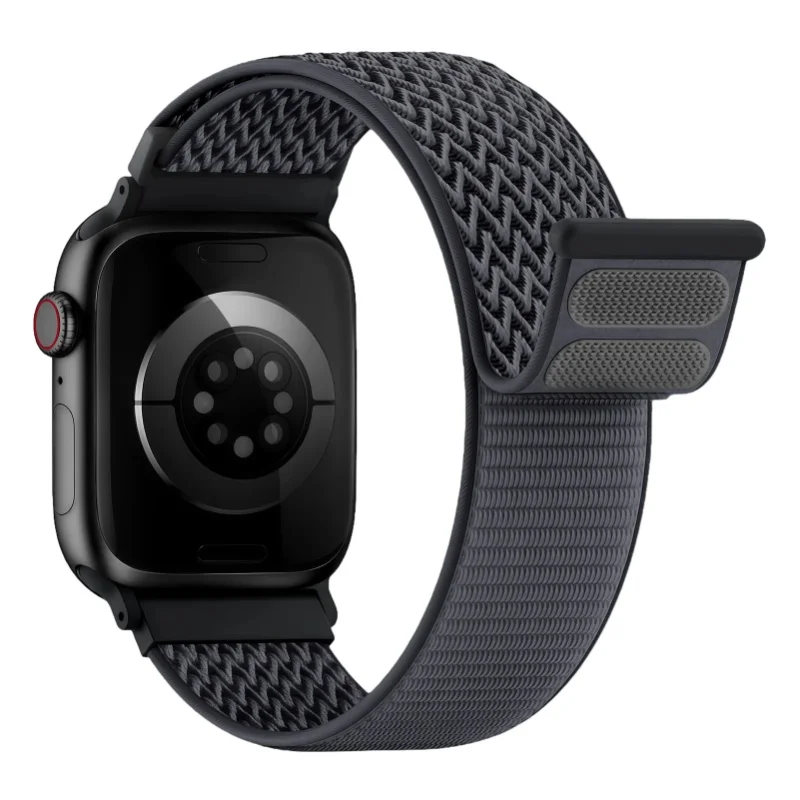 Armband für Apple Watch 46mm 45mm 44/42/41/40/49mm Stoff-Nylon-Schlaufe Sportzubehör Armband Correa iwatch Serie 11 10 9 8 7 6 5 SE Ultra 3
