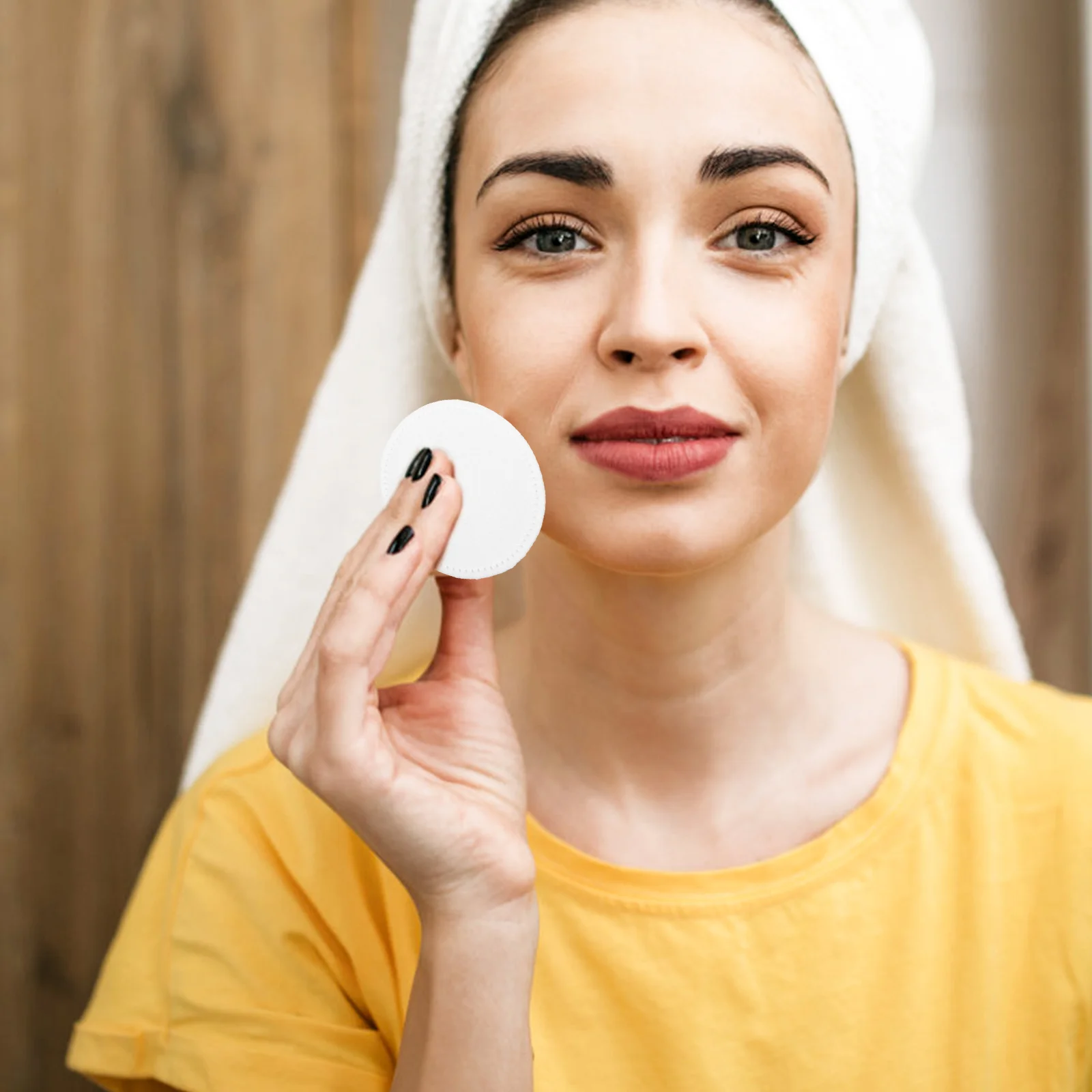 Tampons Ronds en Coton Épais à Trois Couches pour le Visage, 200 Pièces