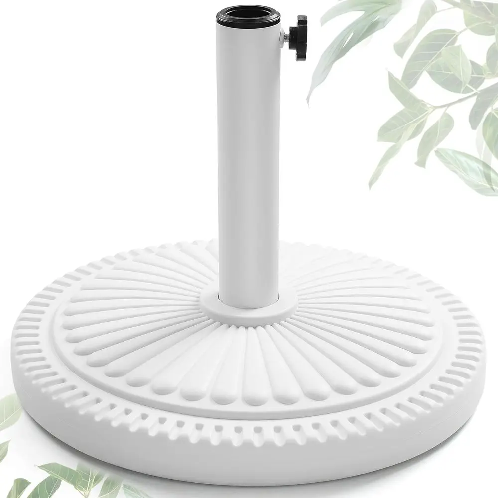 

23-lbs Round Patio Umbrella Base Pre-filled Umbrella Stand 15 Sun-lower-Heavy Duty Market Umbrella Base Stand or Patio, Outdoor,