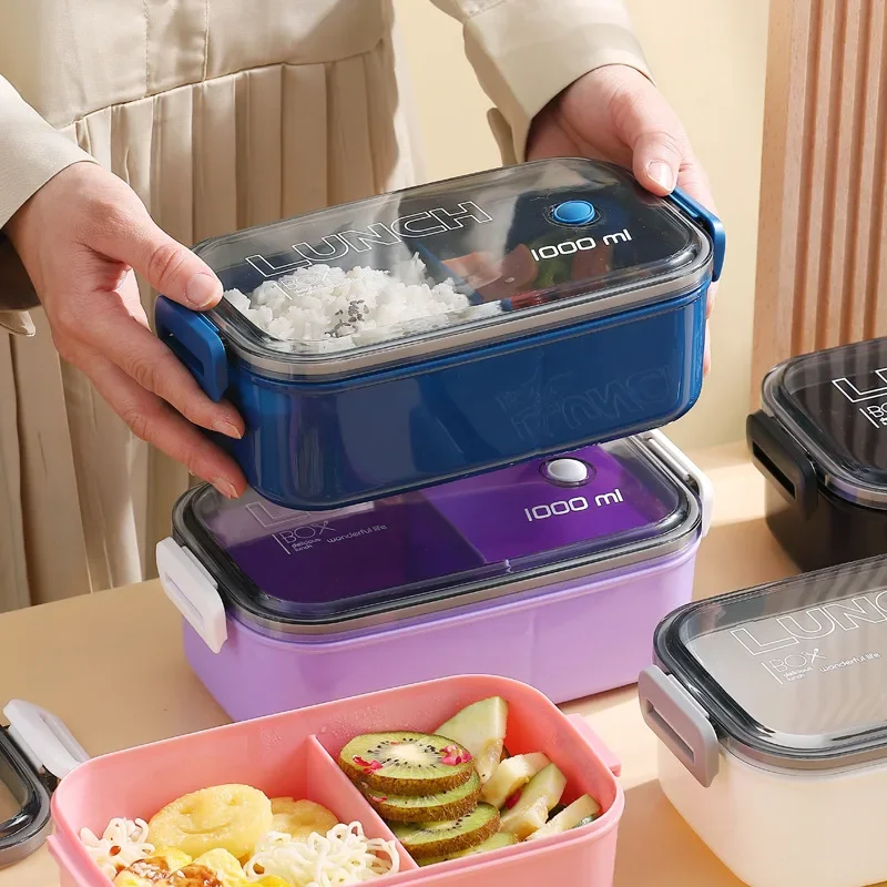 Lunch box preservation box, microwave heat-resistant plastic food, fruit storage and sealing box view 4