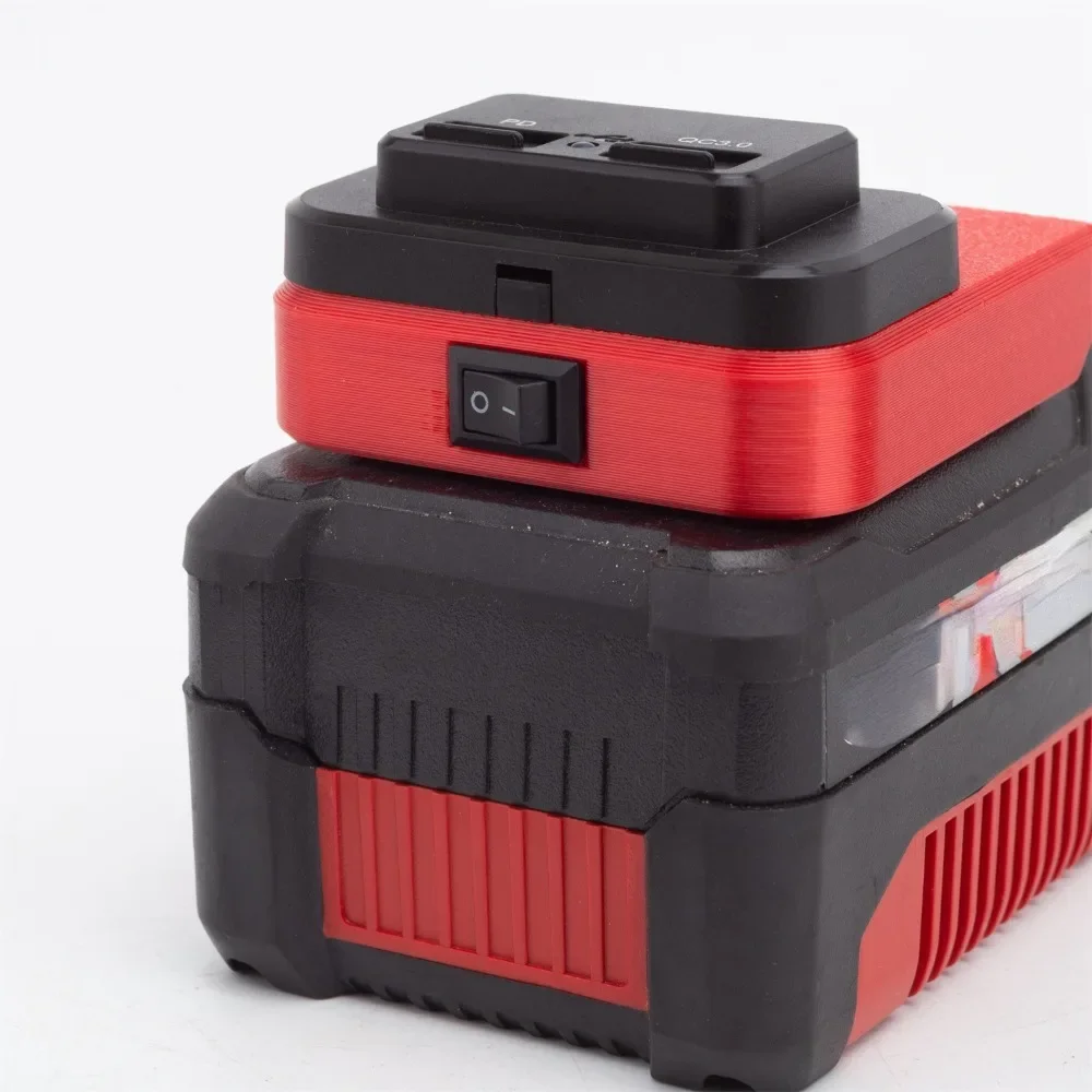 Przenośny zasilacz USB do akumulatorów litowo-jonowych OZITO / Einhell 20V z wyjściem USB i Type-C Szybkie ładowanie