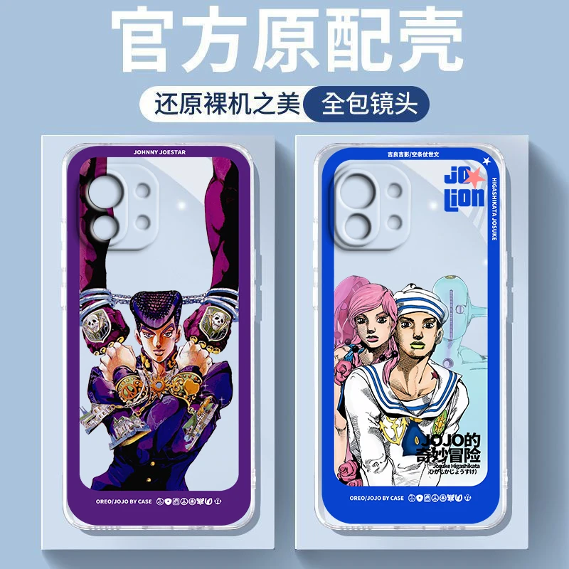 JOJO Johnny STEEL BALL RUN Phone Case For Xiaomi Mi 13 12X 12S 12T 12 11 11T 11i 10T 10 Pro Lite Ultra 5G 9T Transparent