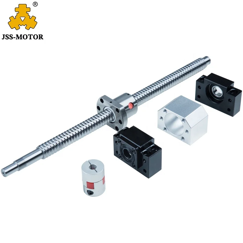 SFU1605 C5 C7 BK12 BF12 Ball Screw Kit 250mm 600mm 1000mm 1500mm 2000mm CNC Ball Screw Kits