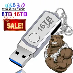 Super Usb 3.0 16TB Metal Pen Drive 8T 4TB Cle Usb Flash Drives 2TB Pendrive Portable SSD Memoria Usb Flash Stick Free Shipping