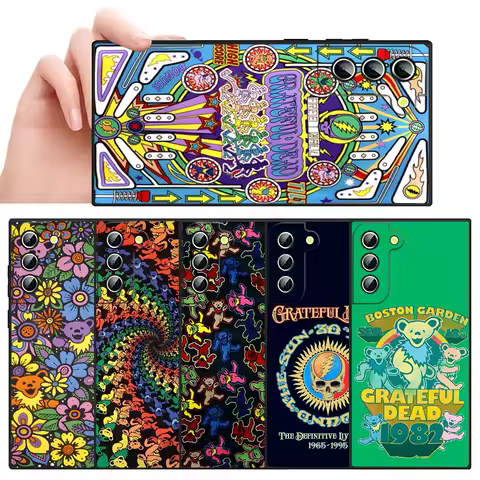 Grateful Dead Bance Bear Phone Case for S23 Samsung S24 Ultra S22 S20 Fe S21 Plus Galaxy A54 A34 A24 A53 M54 Note 20 Back Cover