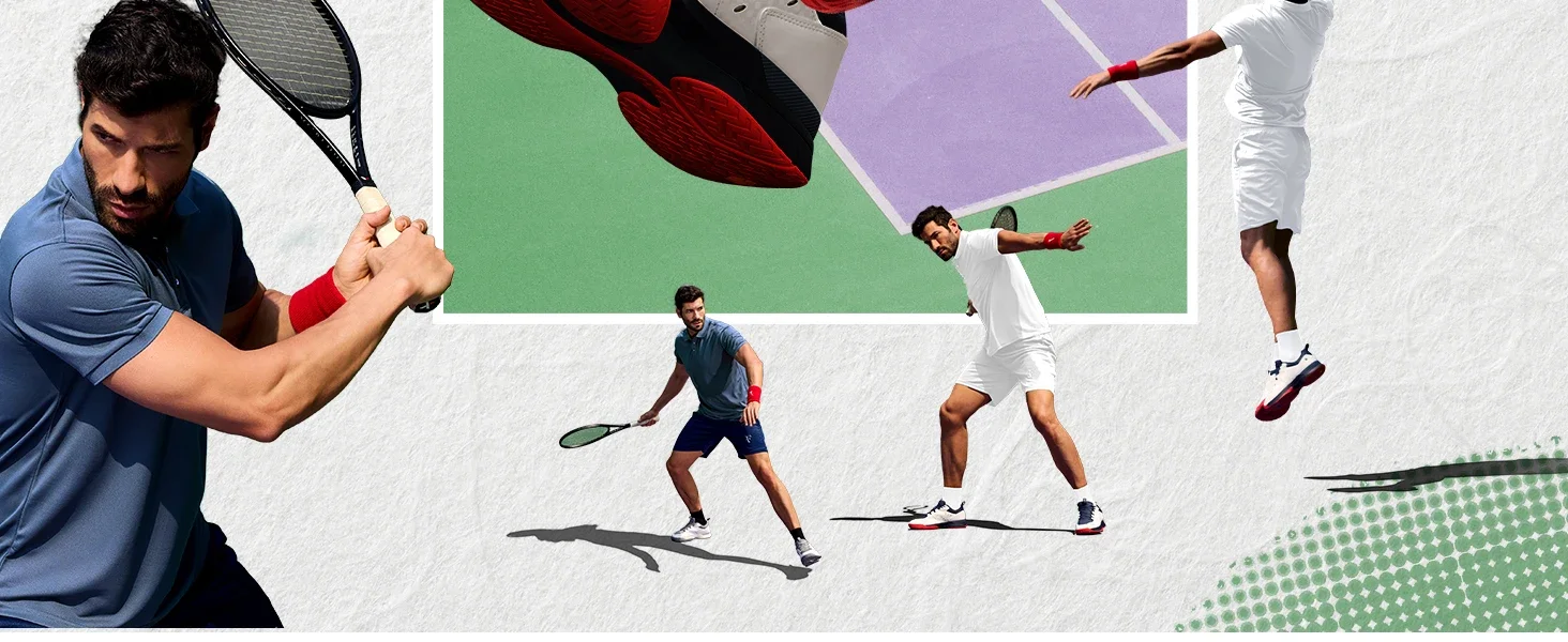 FitVille Herren-Tennisschuhe, bequeme Pickleball-Schuhe für Herren, atmungsaktive Freizeit-Sport-Sneaker, rutschfeste Fußgewölbestütze – Detail 5