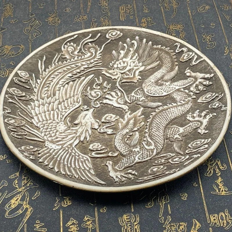 المقتنيات العتيقة المتنوعة للصفقة خمر الراتنج التنين والعنقاء الميمون لوحة هدية ديكور المنزل فنغ شوي أورنا