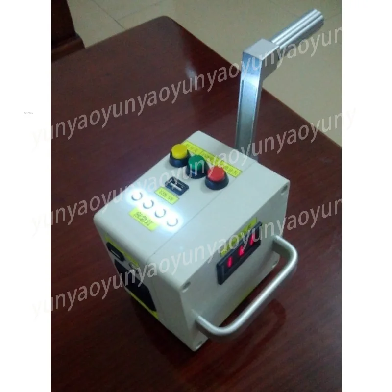 220V Hand Crank Generator, Portable Emergency Power Supply with USB LED Light for Camping Escape Room