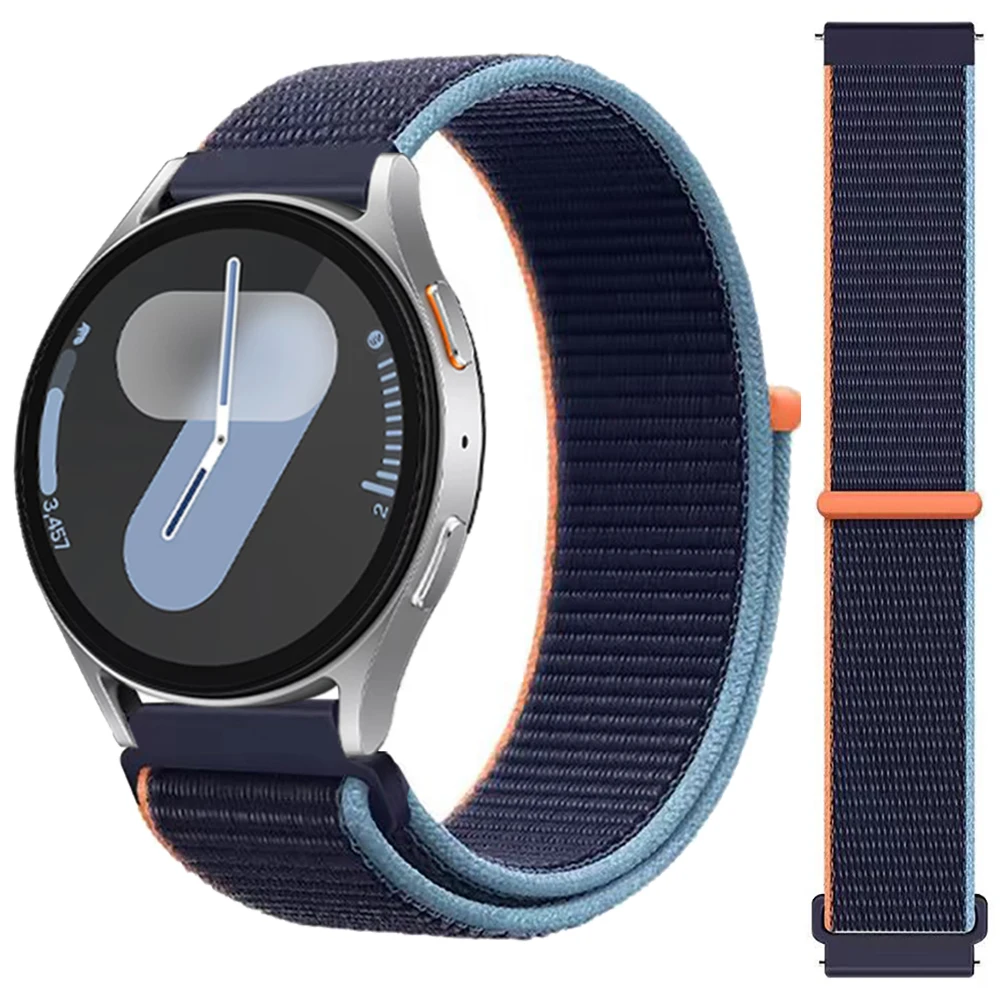 النايلون حزام (استيك) ساعة 22 مللي متر 20 مللي متر لساعة سامسونج جالاكسي 7 6 5 4 40/44 مللي متر 5 برو كلاسيك 4 6 جير S3 استبدال حزام لساعة هواوي