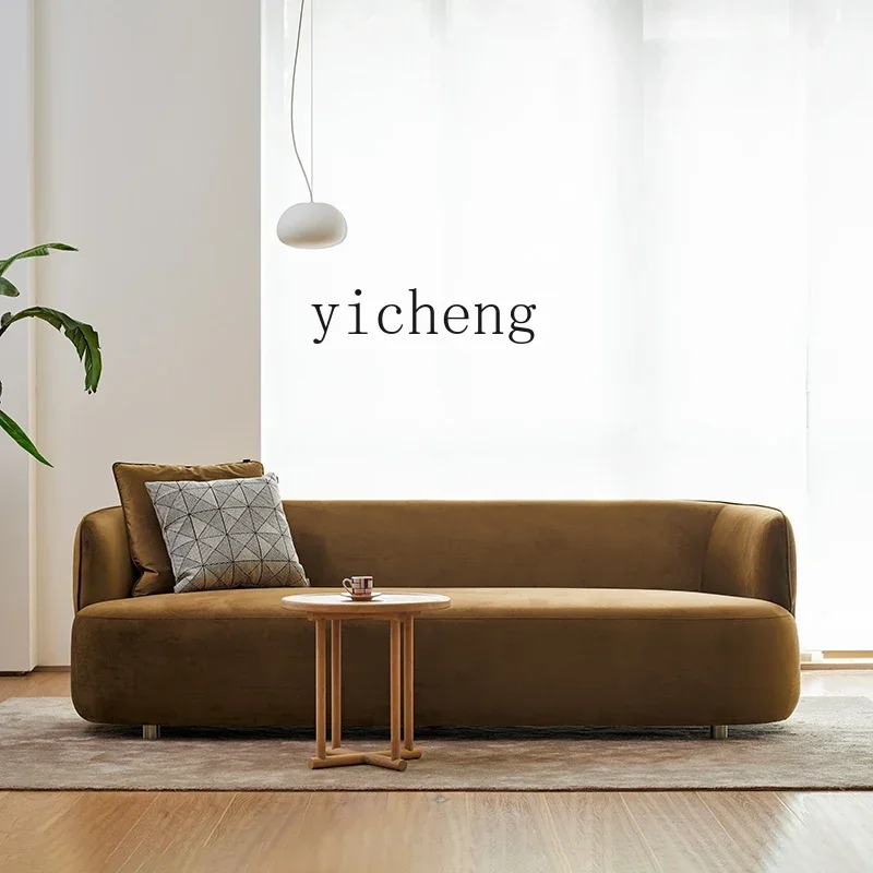 Fashion Style Fabric Sofa Nordic Multi-Person  Flannel