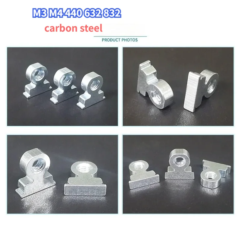 Galvanized Right Angle Press Rivet Link Nut RAS M3 M4 440 632 832 Link Buckle Threaded Crimp nut Thread Buckle Column