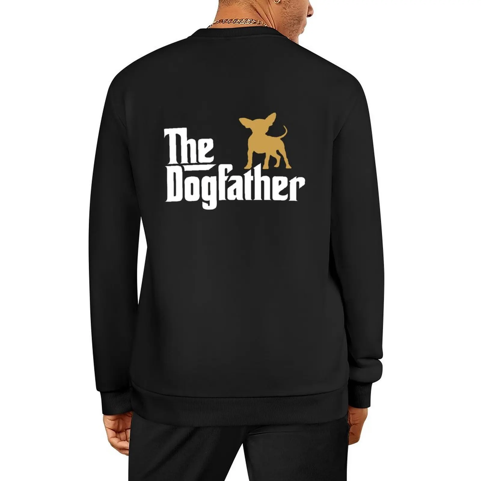 

The Dogfather Chihuahua Funny Shirt Pullover japanese style blouse korean autumn clothes men's clothing sweatshirt men