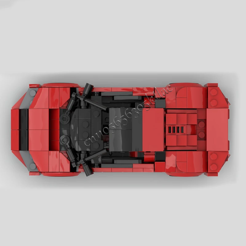 347 أجزاء MOC تكنولوجيا سباق الهجين السوبر نموذج اللبنات سرعة الطوب سيارة لعب الاطفال الكبار مهرجان شعبي هدية #5