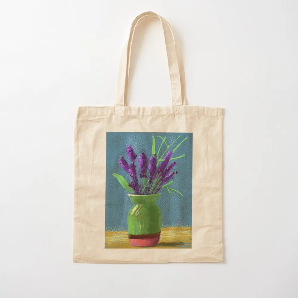 

Purple Lavender Paint Art Tote Bag Handbags Women's shopping bag Lady bag Canvas Tote