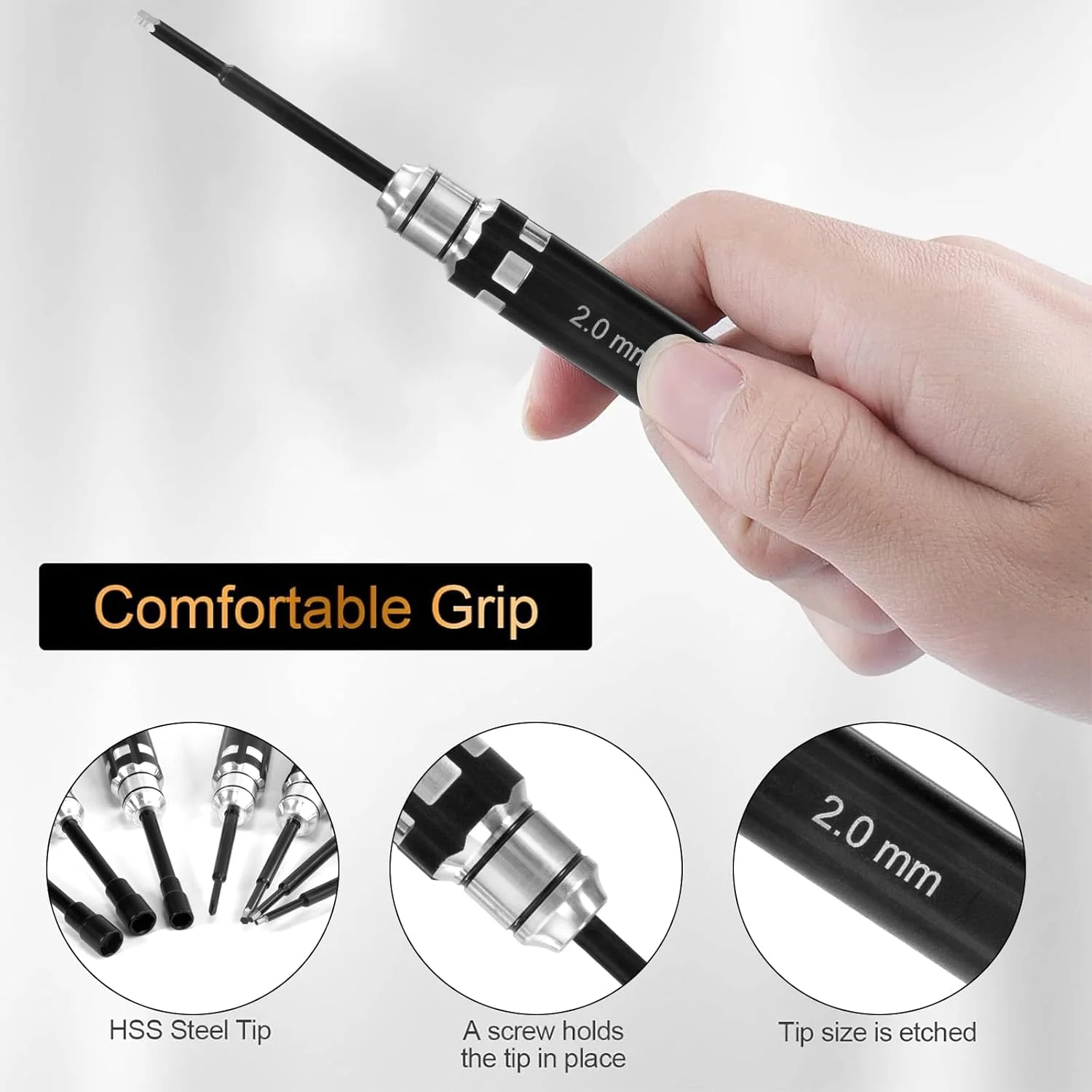 Mini RC Car Tool RC Hex Nut Screwdriver Kit 7 Pcs Socket Nut Screwdriver for Multi-Axis FPV Racing Drone RC Quadcopter Model