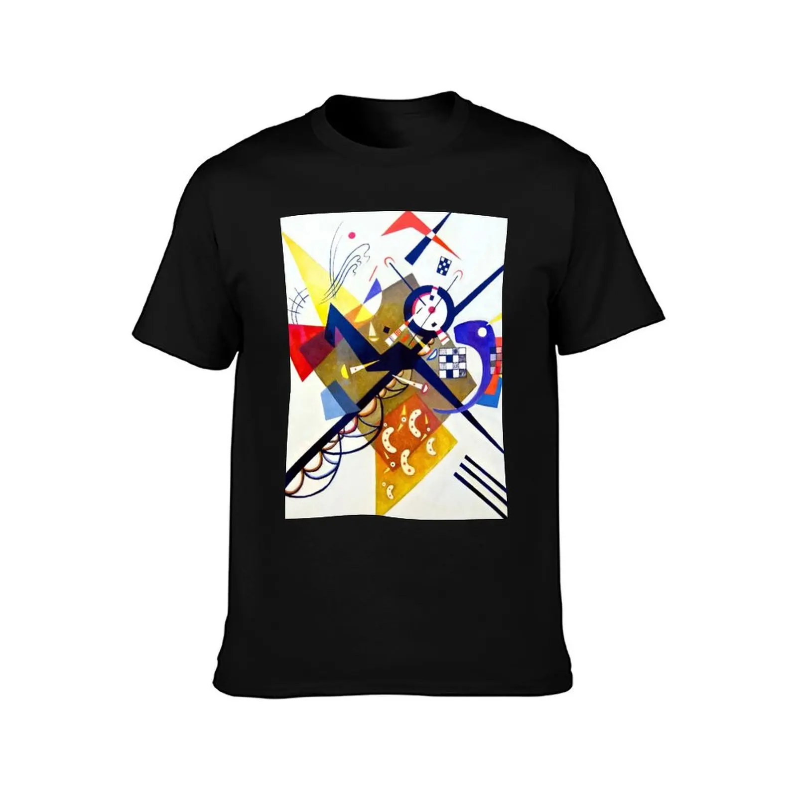 Wassily Kandinsky - Auf Weiss II T-Shirt man clothes tops anime clothes t shirts for men pack