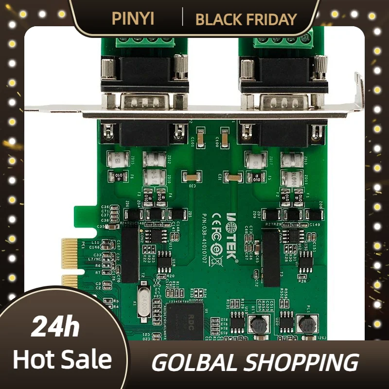 

Genuine UOTEK Industrial Grade PCI-E to CAN Card 2 Ports PCIE Canbus Surge Protection 4U UT-702C