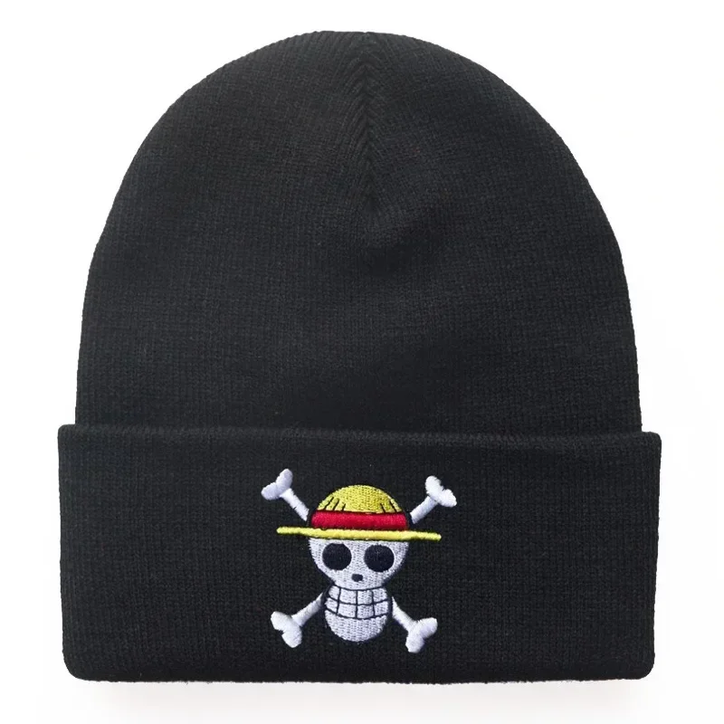 Autumn Winter Cool Women Cartoon Students Skullies Knitted Hat Warm Halloween Beanies Solid Men Caps Bonnets Unisex Cap