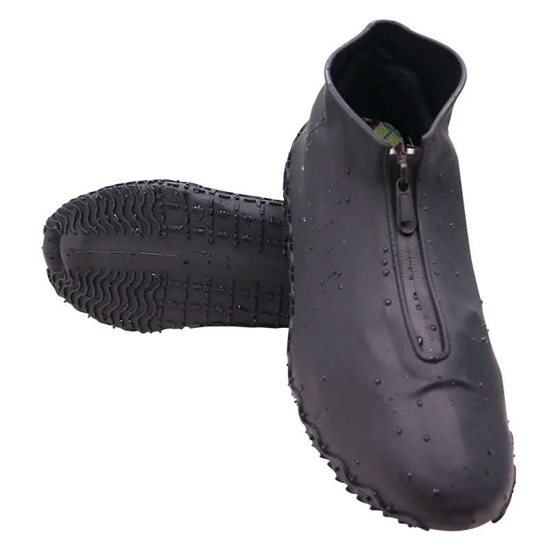 waterproof-thickened-silicone-shoe-covers-anti-slip-wear-resistant-outdoor-men's-rain-boot-covers-protective-footwear-accesso