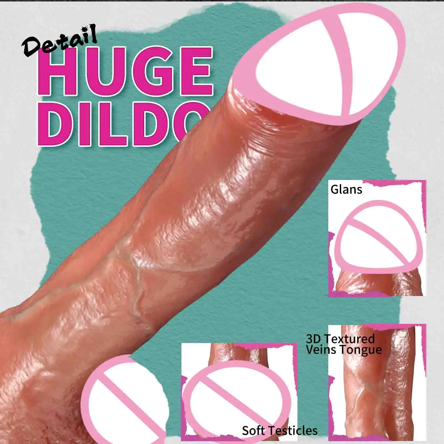 Besar Thrusting bergetar Dildo realistis Penis penetrasi Anal Butt Plug Vibrator G Spot Vagina Cock mainan seks untuk wanita