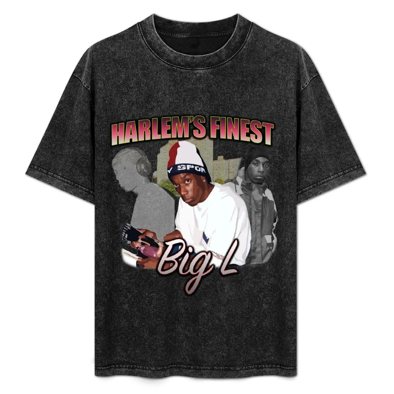 

Big L - Harlem's Finest VTG 90s Style T-Shirt Large Size Breathable Tee