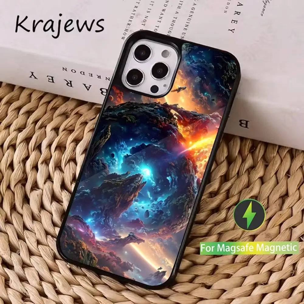 Friendly Art Environmental  Case  For iPhone 16,15,14,17,13,12,11,Pro,Max,Plus,Mini, Magsafe,Magnetic Wireless Charging Case