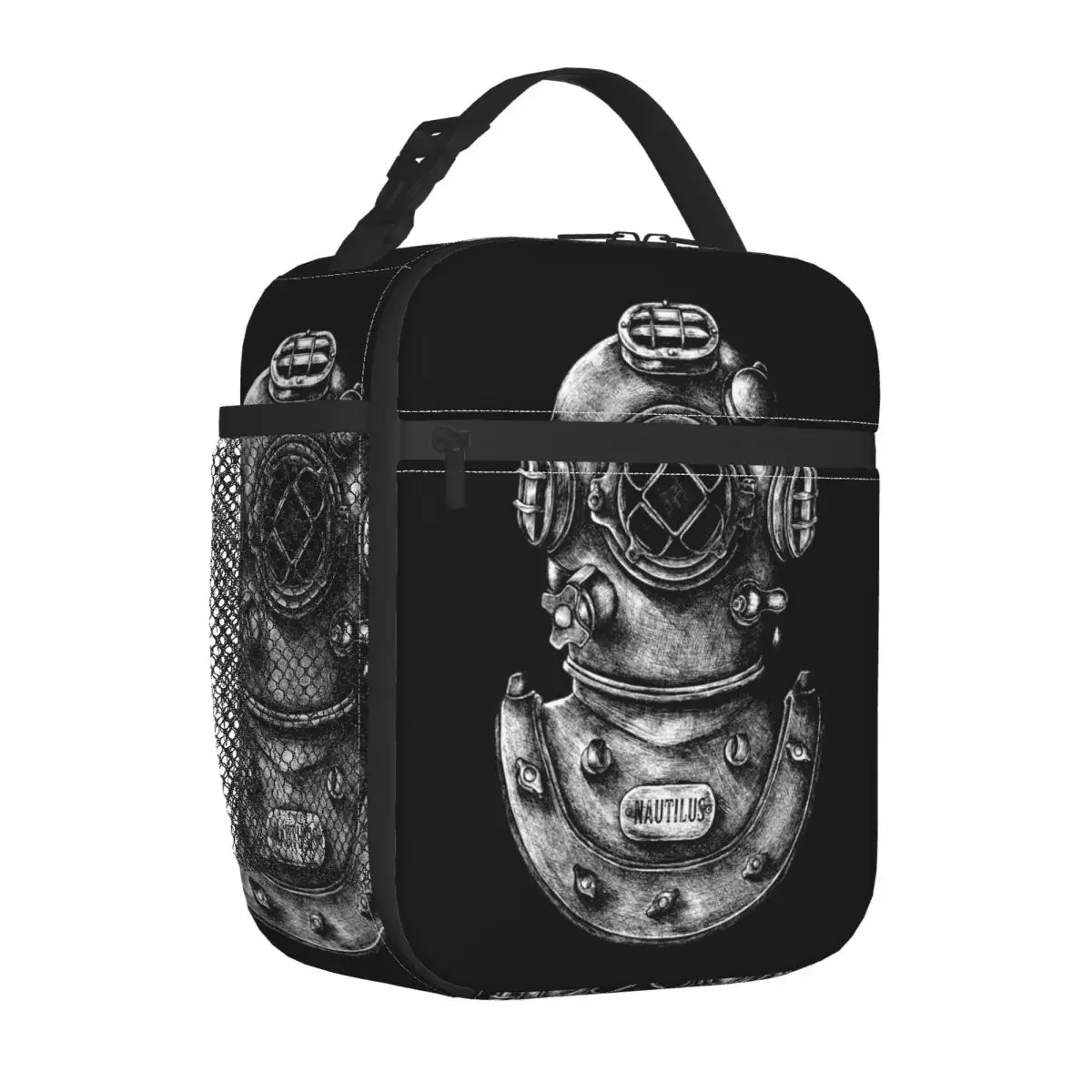 Dive Helmet Scuba Diver Insulated Lunch Bags Large Meal Container Cooler Bag Tote Lunch Box Work Picnic Men Women